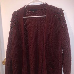 Maroon Cardigan